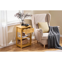 Raventon Narrow Nightstand – Natural