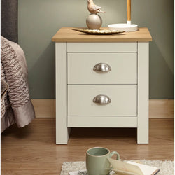 Alverton Duo Drawer Nightstand – Cream