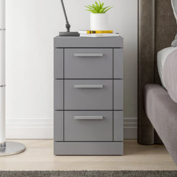 Doventry Modern Bedside Chest – Grey