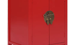 Santos Bedside Table - Red