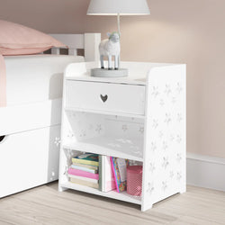 Lunara Petite Bloom Nightstand - White