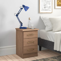 Darvon Trio Storage Stand – Rustic Oak Effect