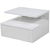 Vaylen Floating Wall Shelf Nightstand – White