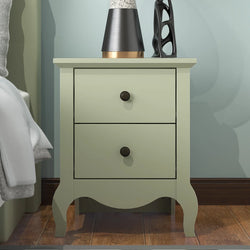 Calwood Vintage Curve Nightstand – Sage Green