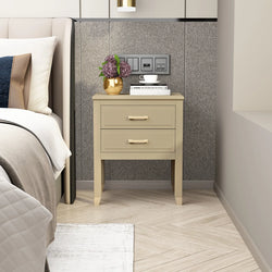 Luneburg Two Drawer Night Table – Clay