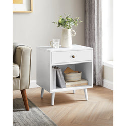 Kerrigan Modern Bedside Stand – White