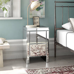 Mirivo Duo Nightstand – Silver