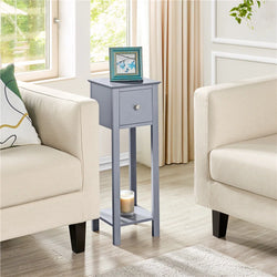 Nuvin Slimline Accent Table – Grey
