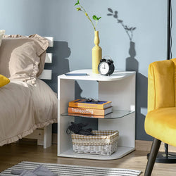 Veltrix Corner Display Unit - White