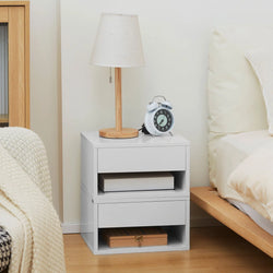 Drayven Wall Mount Bed Table Duo – White ( Set of Two )