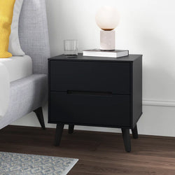 Mavrik Tapered Leg Nightstand – Black