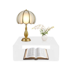 Virelle Clear Acrylic Floating Bedside Shelf - Clear