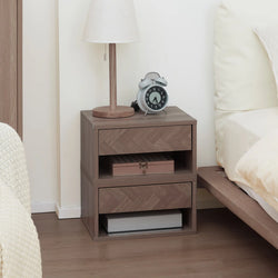 Drayven Wall Mount Bed Table Duo – Natural ( Set of Two )