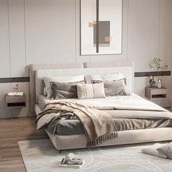 Elsyn Floating Bedside Duo – Natural ( Set of Two )