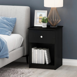 Arvane Twin Bedside Towers – Black ( Set of Two )