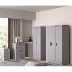 Lunmark 3 Drawer Bedside Unit – Grey