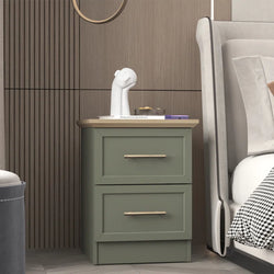 Vestry Duo Nightstand – Kale Green