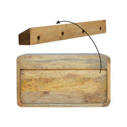 Carroway Wall Mount Bedside Shelf – Oak