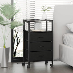 Navenza Slim Tech Nightstand – Black