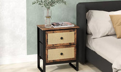 Becnel Bedside Table - Rustic Brown