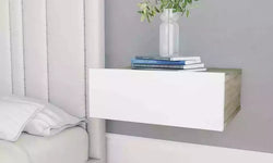 Dunfermline Floating Bedside Table - Set of 2 - White