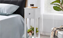 Fairgrove Slim Bedside Table - Set of 2 - White