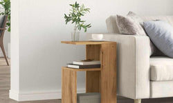 Hoch Open Shelf Bedside Table - Artisan Oak