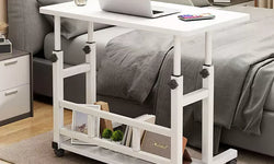 Lukas Portable Bedside Table - White