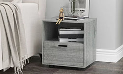 Lukasik Bedside Table - Ash Grey