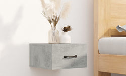 Sereena Wall Mounted Bedside Table - Concrete Grey