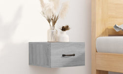 Sereena Wall Mounted Bedside Table - Grey Sonoma