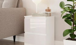 Shaker Bedside Table - White